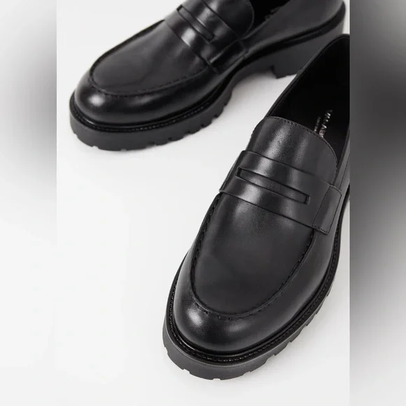 NEW! BNIB Vagabond Kenova Women’s Black Leather Black Leather Men's Loafers, 9 - Picture 4 of 8
